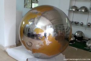 Stainless Steel Globe sculpture3