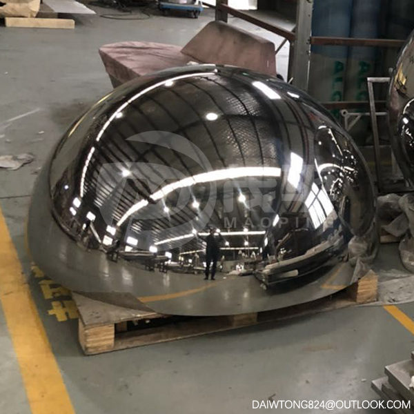 Large stainless steel hollow hemi sphere1