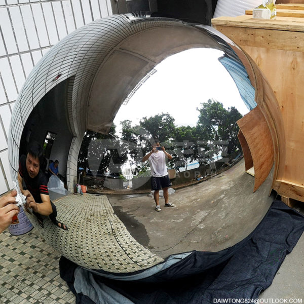 1400mm mirror polished large stainless steel hollow sphere