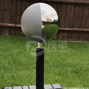 12.6cm vfx ball half mirror and half grey ball