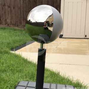 12.6cm vfx ball half mirror and half grey ball