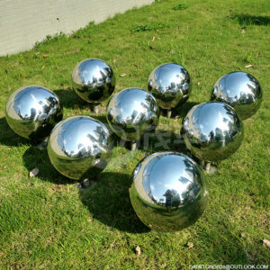 gazing balls garden stainless steel mirror sphere