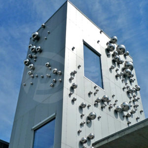 Stainless steel ball wall