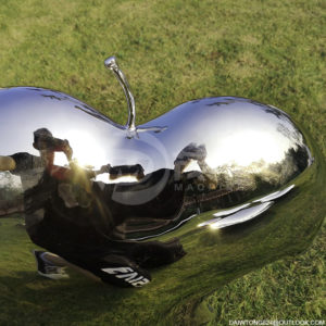 Metal Heart shaped Mirror Polished Sculpture