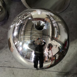 24 inch stainless steel sphere water feature