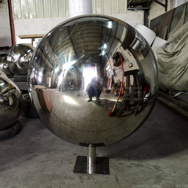 24 inch stainless steel sphere water feature