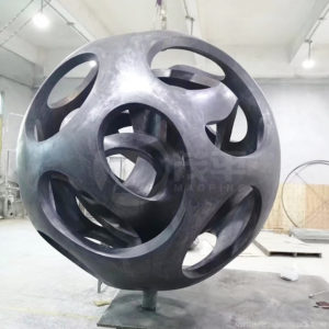 copper sphere sculpture art