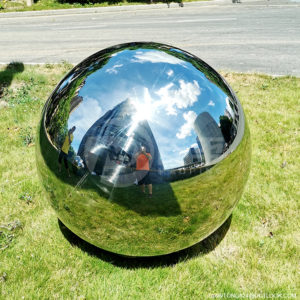 40 inches gazing balls for gardens 1000mm polished steel sphere