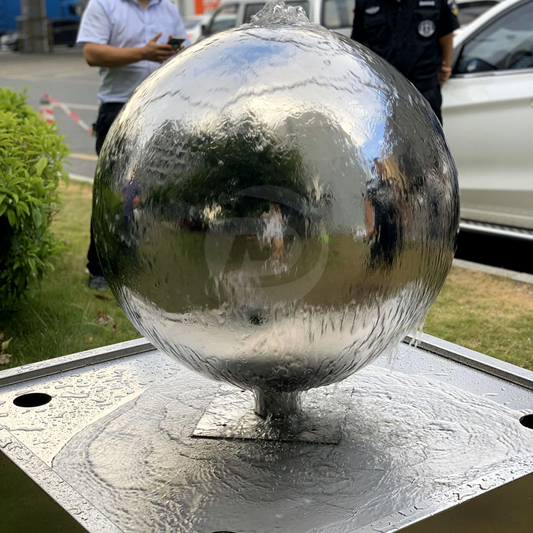 Stainless steel Water Feature sphere