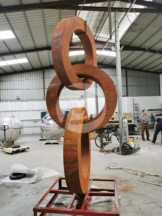 Rusty Garden Metal Art Corten Steel Sculpture