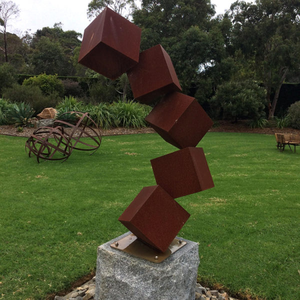Modern garden sculpture garden decoration corten steel sculpture