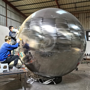 Large Sizes 10' Foot Diameter Stainless steel sphere