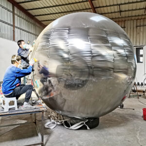3000mm mirror polished stainless steel sphere