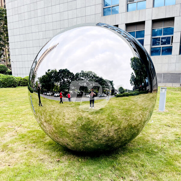 7 feet Large polished mirror stainless steel sphere