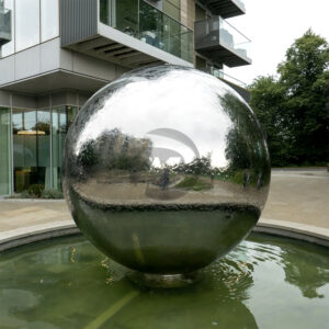 316L large metal sphere stainless steel sphere water feature sphere