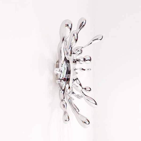 spray splash Mirror stainless steel sculpture