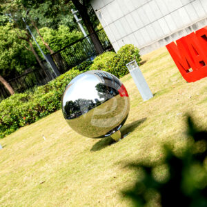 1000mm polished mirror stainless steel sphere with base