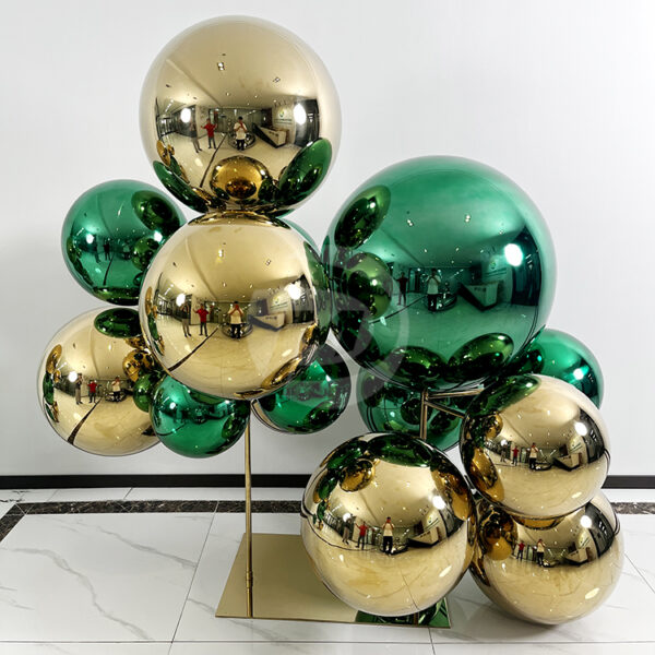 Stainless steel electroplated color sphere Christmas Holiday Decoration