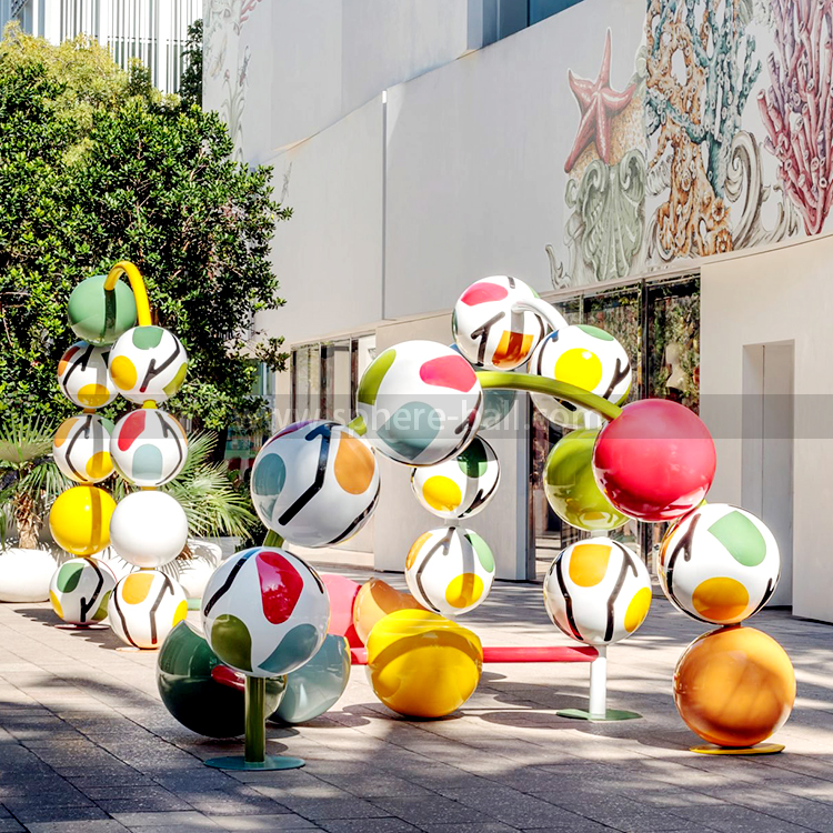 Stainless steel colored ball